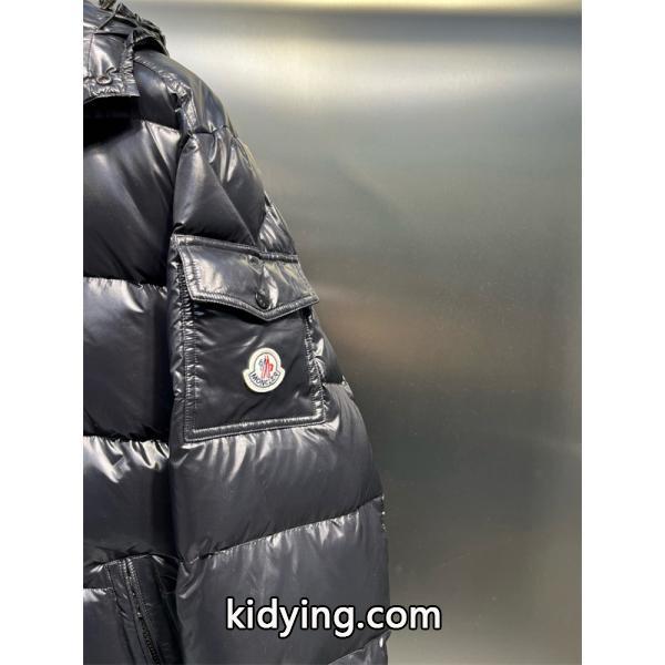 MONCLER ブラックダウン ミニマルロゴ 秋冬シャープ モンクレール スーパーコピージャケット ユニセックス-4