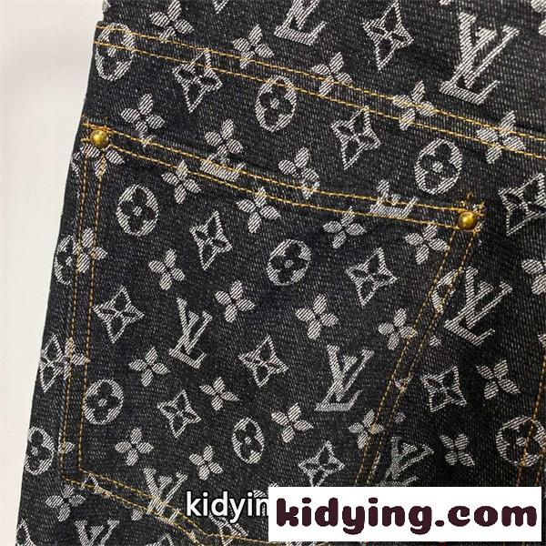 ジーンズ デニムパンツ LOUIS VUITTON ルイヴィトン コピー 春秋 ロングパンツ 韓国風 おしゃれ 人気-3