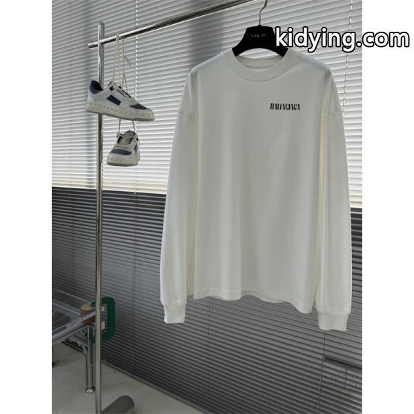 oversizeバレンシアガ長袖tシャツコピー2026最新BALENCIAGA ロングtユニセックスおしゃれ-1