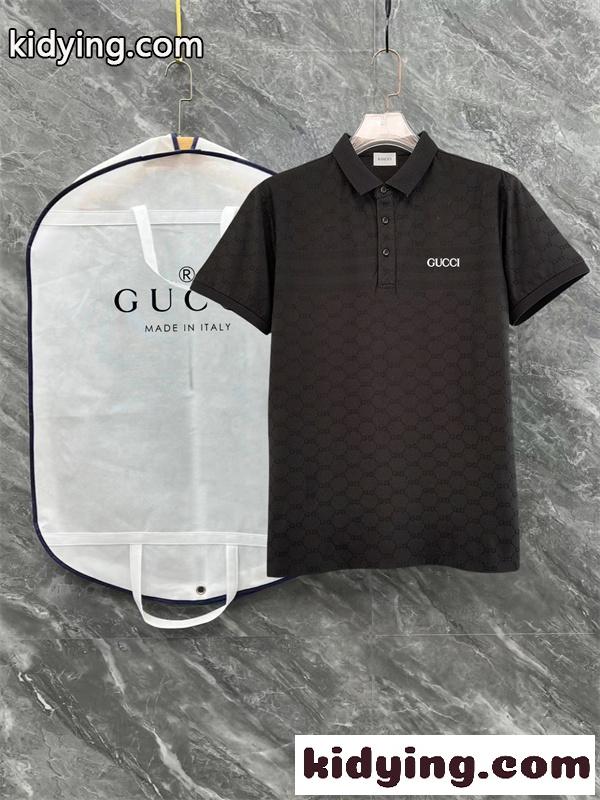 ジャカードロゴ 襟付き スポーティー クリーンスタイル GUCCI グッチ コピー 半袖ポロシャツ 上質仕立て-2