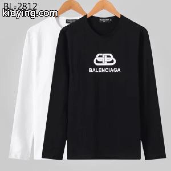 現在流行中のおすすめ人気 最重要!2019秋冬トレンド バレンシアガ Balenciaga 長袖Tシャツ 2色可選_長袖Tシャツ_メンズファッション_スーパーコピーブランド激安通販 専門店-0