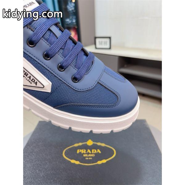 PRADA プラダ 激安 メンズ スニーカー レザー 厚底 カジュアル シューズ おしゃれ 高級感 歩きやすい 新作 多色展開-6