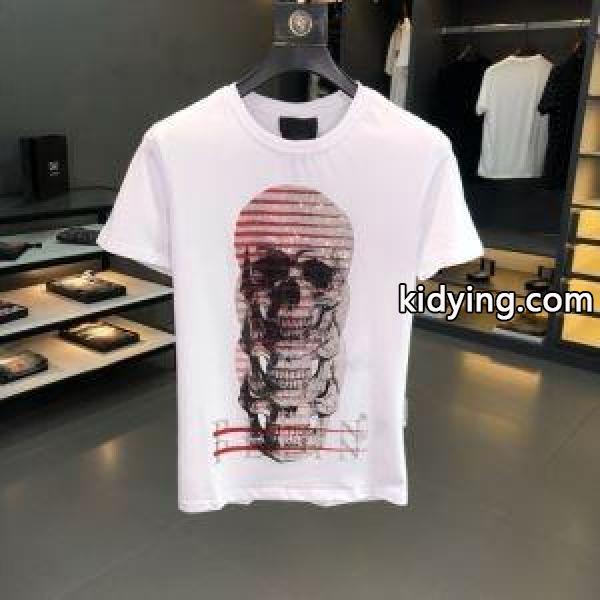 PHILIPP PLEIN Tシャツ/半袖 2色可選 夏に良く似合うちょっと新品 フィリッププレイン 2019春夏は人気定番_フィリッププレイン PHILIPP PLEIN_ブランド コピー 激安(日本最大級)-0
