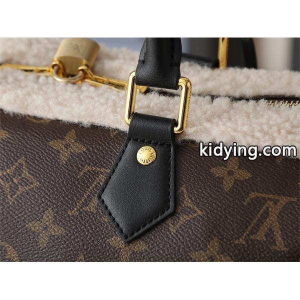 Louis Vuitton 秋冬の旅 ブラウン シェルパアクセント スピーディ型 ルイヴィトン コピー ハンドバッグ-1