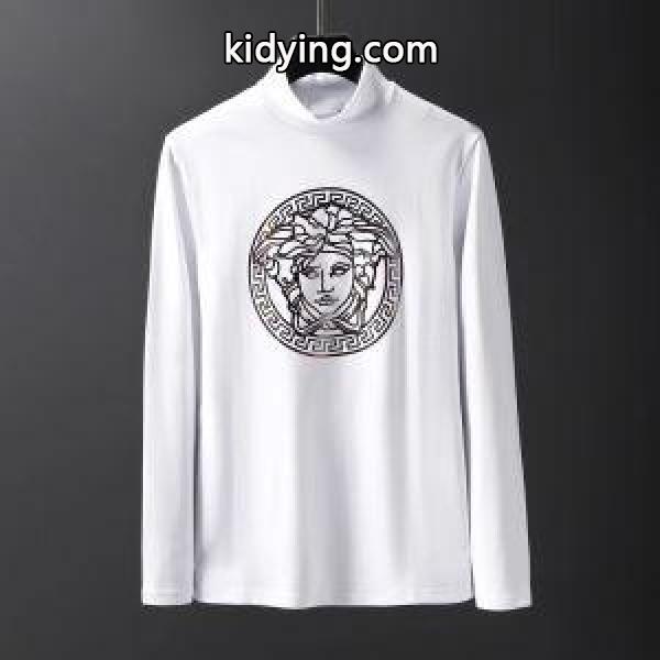 寒い季節の王道アイテム 2019秋冬におすすめ着こなし ヴェルサーチ VERSACE 長袖Tシャツ 3色可選_ヴェルサーチ VERSACE_ブランド コピー 激安(日本最大級)-1
