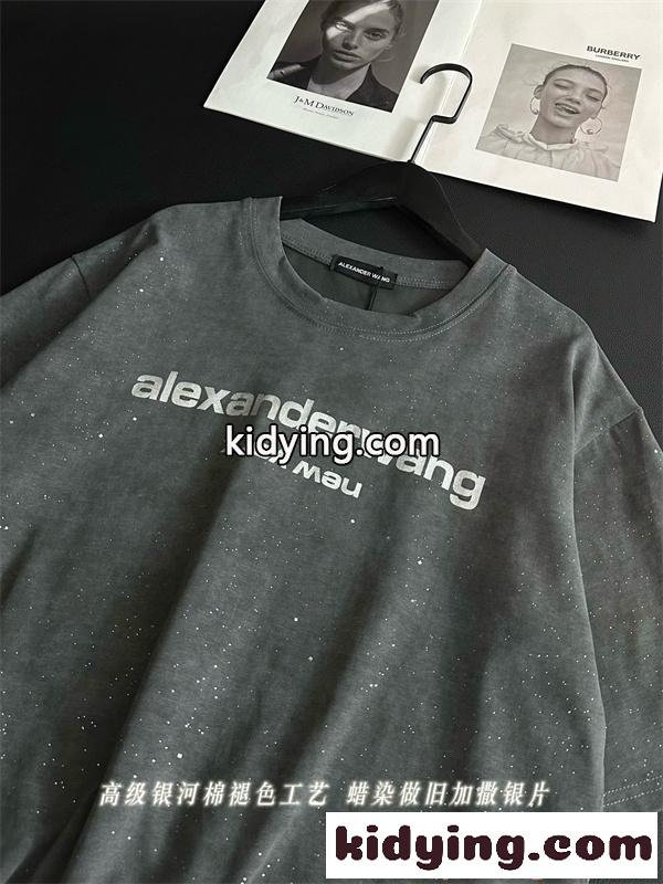 Alexander wang Tシャツ ヴィンテージ風 アレキサンダーワン コピー ゆるシルエット 韓国ストリート 夏人気-7