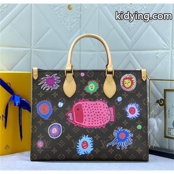 LV x YK OnTheGoプランソレイユ カバレイエPM 収納できるトートバッグ_ルイ ヴィトン LOUIS VUITTON_ブランド コピー 35*27*14-0