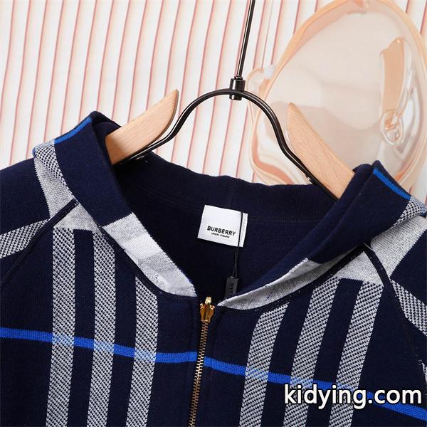 バーバリー コピー BURBERRY 好評続出 2025秋冬特製 クラシックチェック ニットパーカー-5
