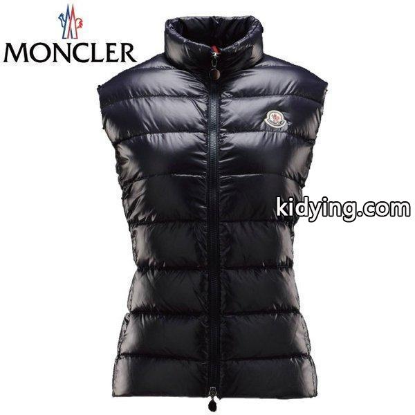 幅広いコーデスタイルを楽しみ 流行ファション MONCLER モンクレール 2017-2018年秋冬新作 レディース ダウンベスト GHANY(ガーニー) ネイビー アウター-0