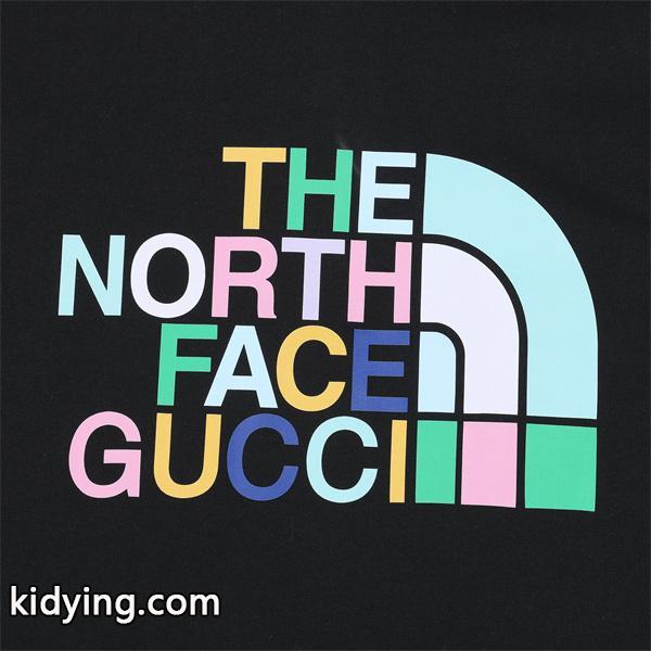 コラボロゴ パーカー ブラック 鮮やか 目立つ コレクター向け The North Face*GUCCI グッチ コピー-3