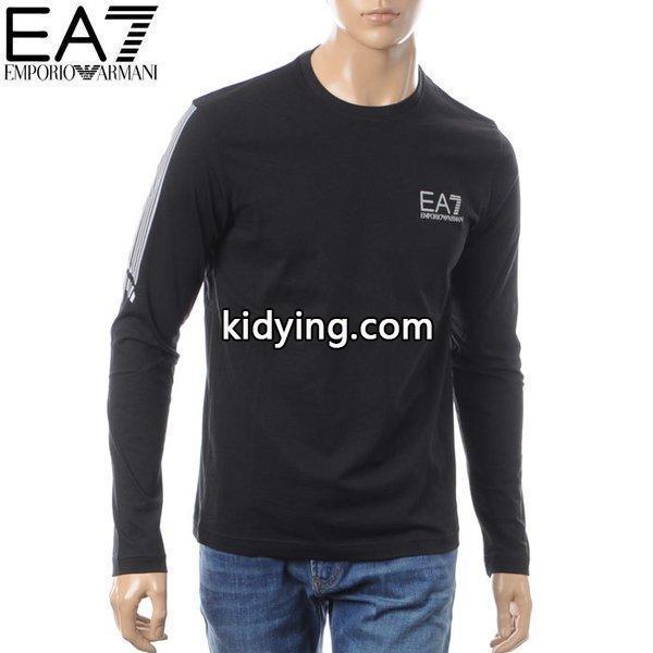 エンポリオアルマーニ EMPORIO ARMANI EA7 クルーネックTシャツ 長袖 メンズ 3ZPTB6 PJ02Z ブラック 2018春夏セール :18110102101:BRAVAS - 通販ショッピング-0