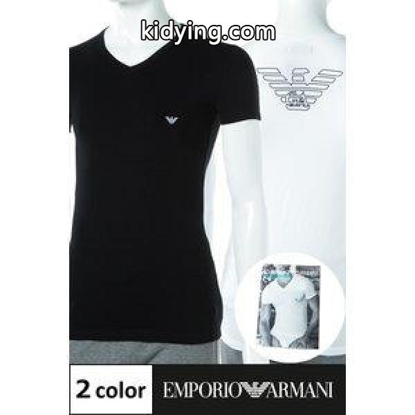 アルマーニ エンポリオアルマーニ Emporio Armani Tシャツアンダーウェア Tシャツ 半袖 Vネック メンズ 110810 CC735 ブラック ホワイト :set-ea-tsh-02:DIFFUSION - 通販ショッピング-0