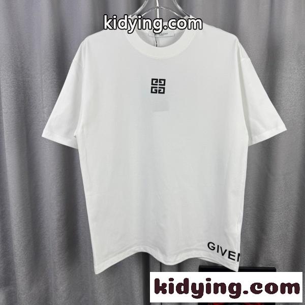 GIVENCHY コピー 2026新作 ミニマルロゴ 半袖カットソー ストリートモード 上質カジュアルTシャツ-0
