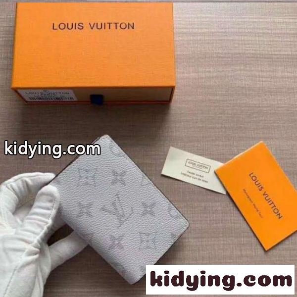 2026新作 LOUIS VUITTON ルイヴィトン コピー モノグラム 二つ折り財布 メンズ レディース ホワイト コンパクトウォレット カード収納-0