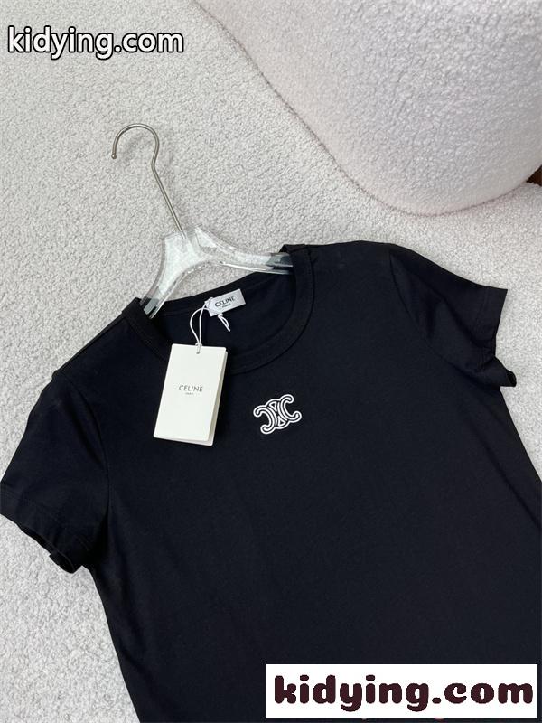♥2026人気♥CELINE セリーヌ tシャツレディースコピーエレガントカジュアル半袖トップスTriomphe-1