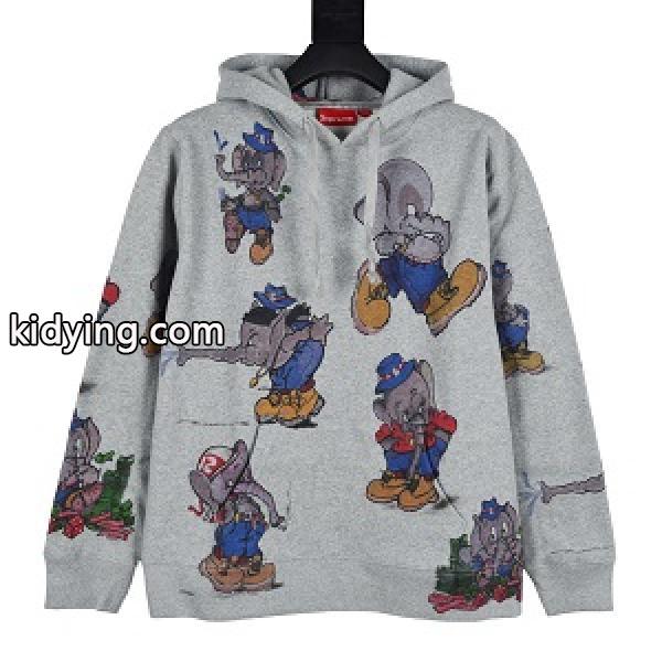 今年トレンドの着こなし Supremeコピー 22FW Elephant Hooded パーカー大絶賛の履き心地! シュプリームの魅力秋冬のマストアイテム-0