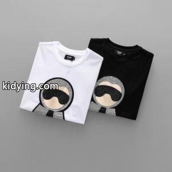 フェンディ FENDI 安定した質感 2018年夏の王道ブランド！ 2色可選 半袖Tシャツ 最旬！_フェンディ FENDI_ブランド コピー 激安(日本最大級)-0