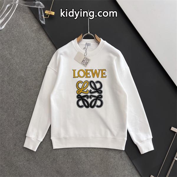 LOEWE ロエベ コピー スウェット ホワイトロゴ刺繍デザイン 柔らかく上品で秋冬定番トップス-0