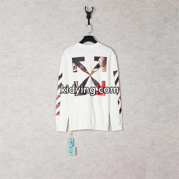 Off-White オフホワイト コピー プレミアム おすすめ 激安 プリント スウェット 個性派-5