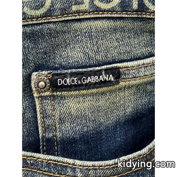 Dolce & Gabbana 激安 2025新作 ストレッチデニム メンズ ジーンズ 上質ウォッシュ加工 カジュアルパンツ-4