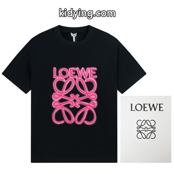幅広いコーデで活躍 LOEWE ロエベ コピー 半袖tシャツ ロゴプリント ワードローブの強い味方-0