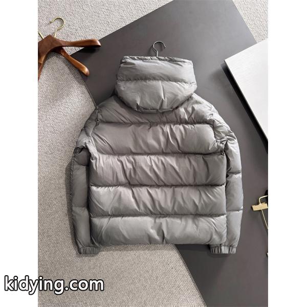 MONCLER グレーフード付 シックデザイン モンクレール コピー ダウンジャケット 防寒仕様-2