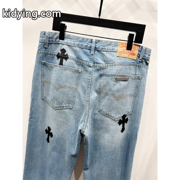 個性派 グラフィック配置 遊び心演出 デニムパンツ クロムハーツ Chrome Hearts コピー-2