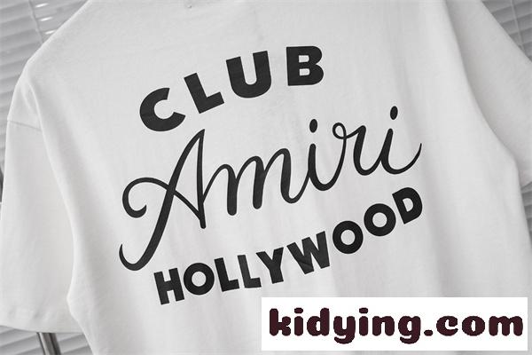 スクリプトロゴ フロントレタリング LAムード リピート人気 AMIRI アミリ コピー 半袖Tシャツ 高品質デザイン-9