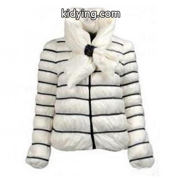 優雅感とフェミニンな1着 モンクレール MONCLER レデイース ダウンジャケット 女性 ダウントップス ホワイト_モンクレール MONCLER_ブランド コピー 激安(日本最大級)-0