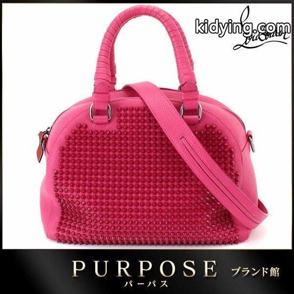 クリスチャン ルブタン Christian Louboutin パネトーネ スパイク スタッズ 2WAY ハンド バッグ レザー フューシャ ピンク 3135035 :90052963:PURPOSEパーパス・ヤフー店 - 通販ショッピング-0