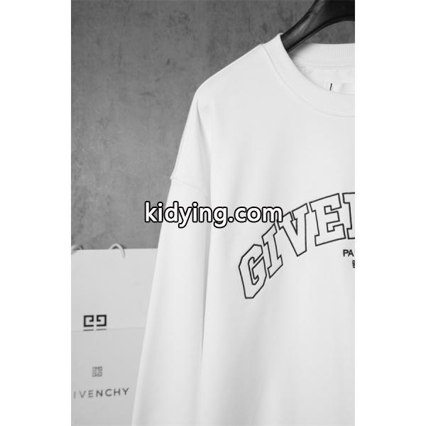 ジバンシー GIVENCHY コピー 2025秋冬必須アイテム 注目 ブラック アーチ型ロゴ パーカー-4