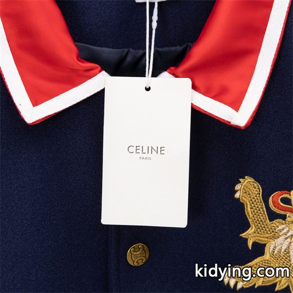 2025秋冬 CELINE セリーヌ コピー ネイビー ジャケット クラシカル 気品漂う 個性派-3