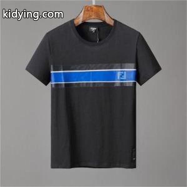 フェンディ t シャツ コピーFENDI爆買い定番人気乾きやすい素材ｔシャツ上手にコーデ大活躍シンプル黒白赤色-0