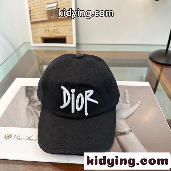 Dior ディオール 2026新作 ロゴ刺繍ベースボールキャップ キャンバス ユニセックス カジュアル 定番人気-1