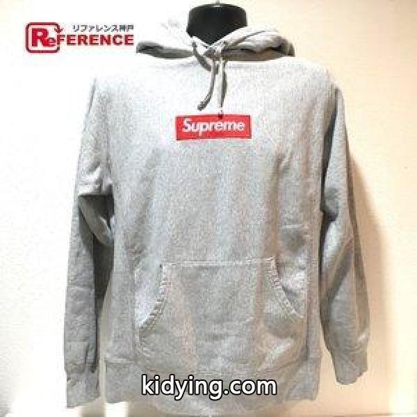 Supreme シュプリーム ボックス ロゴ フーデッド スウェット プルオーバー パーカー グレー メンズ 【中古】 :224202-15004-1:リファレンス コレクション - 通販ショッピング-0