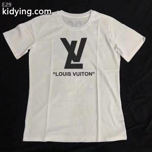 高級感を演出LOUIS VUITTONルイヴィトンコピー着心地が良いファッションプリントメンズクルーネック半袖Tシャツ-1