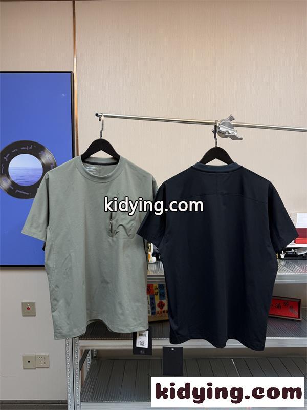 ポケット付き 半袖Tシャツ ARCTERYX 無地トップス リラックスフィット カジュアル アークテリクス コピー-3