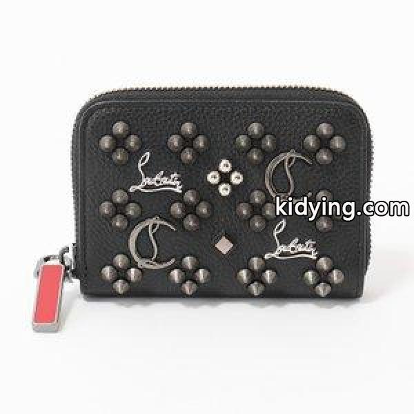 Christian Louboutin クリスチャンルブタン 1185039 M PANETTONE スタッズ コインケース カードケース 財布 カラーM442/BLACK-MULTIMETAL :300228806:インポートセレクト musee - 通販ショッピング-0