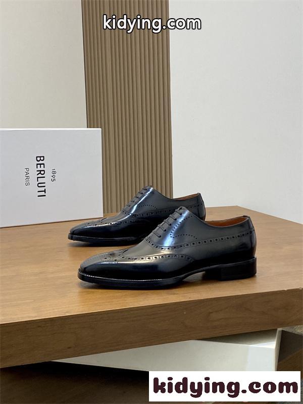 Berluti ベルルッティ スーパーコピー メンズ ビジネスシューズ 本革 ストレートチップ 内羽根 2026新作-2