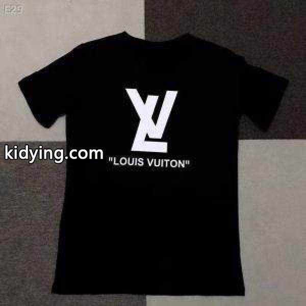 高級感を演出LOUIS VUITTONルイヴィトンコピー着心地が良いファッションプリントメンズクルーネック半袖Tシャツ-0