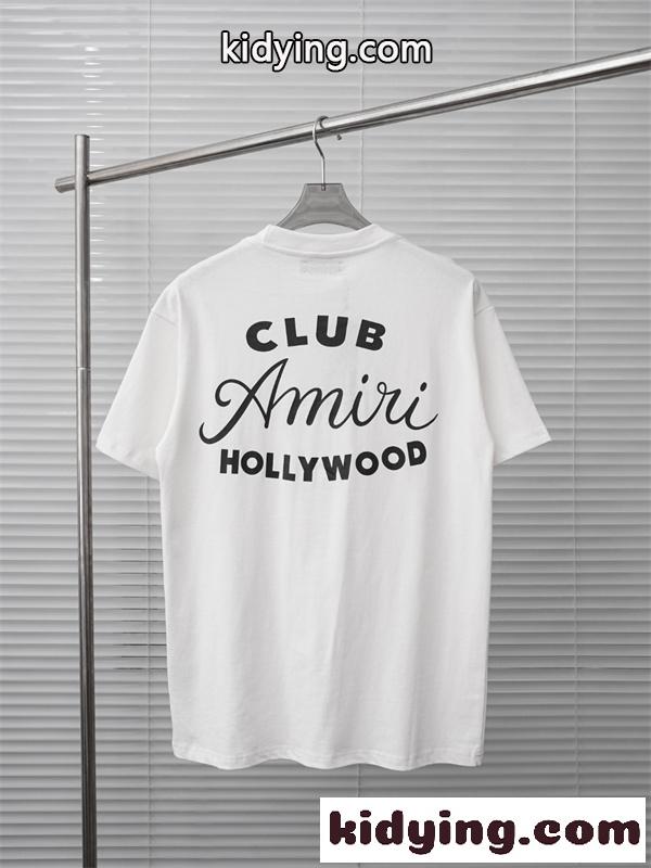 スクリプトロゴ フロントレタリング LAムード リピート人気 AMIRI アミリ コピー 半袖Tシャツ 高品質デザイン-2