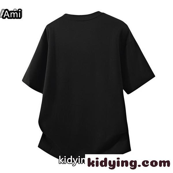 AMI PARISアミ パリス tシャツコピー【2026新作】オーガニックコットン100% 接触冷感 夏用半袖-1