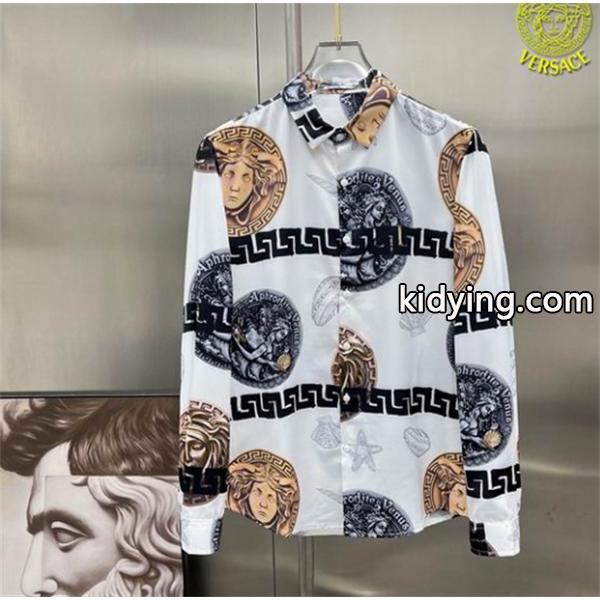 おすすめ着こなし 季節感溢れる秋らしいコーデ ヴェルサーチ VERSACE シャツ_ヴェルサーチ VERSACE_ブランド コピー 激安(日本最大級)-0