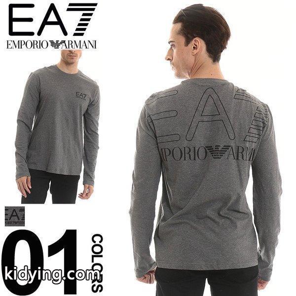 エンポリオアルマーニ EMPORIO ARMANI EA7 Tシャツ 長袖 ロンＴ ロゴプリント クルーネック メンズ バックデザイン EA6ZPT28PJA2Z :7537214489:ゼンオンライン - 通販ショッピング-0