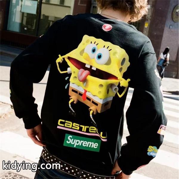 SUPREME シュプリーム コピー 上質素材 モード系 ブラック 話題 入手困難 パーカー-0