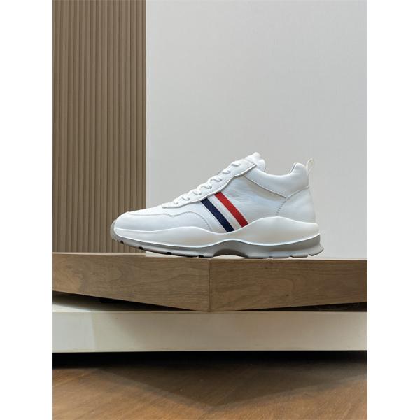 MONCLER 激安 Promyx Space ハイカットスニーカー メンズ レディース 羊毛ライニング 厚底 レザースニーカー 撞色デザイン-1