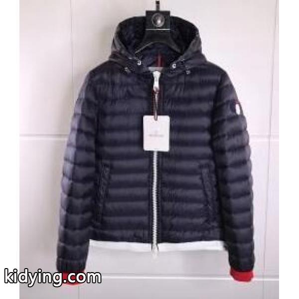 スポーティーなモンクレールメンズダウンジャケットMONCLER フード付き ダウンアウターリブ袖 防風-0