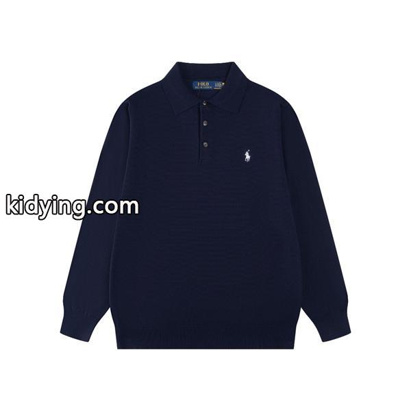 定番人気 ホワイト ニットポロ 長袖 ワンポイント刺繍 きれいめ Polo Ralph Lauren ポロ ラルフローレン コピー-7