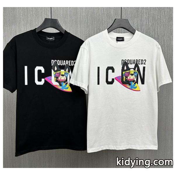 トレンドのチェック 先取り春夏限定新作 半袖Tシャツ この夏押さえておきたい ディースクエアード DSQUARED2 2色可選_ディースクエアード DSQUARED2_ブランド コピー 激安(日本最大級)-0