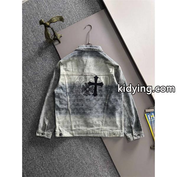 期間限定 デニムジャケット グレー プレミアム 定番 CHROME HEARTS クロムハーツ コピー-8